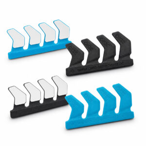 OKIE NanoGrip Klebelasche in Blau und Anthrazit für den OKIE Hufschutz als Klebebeschlag.