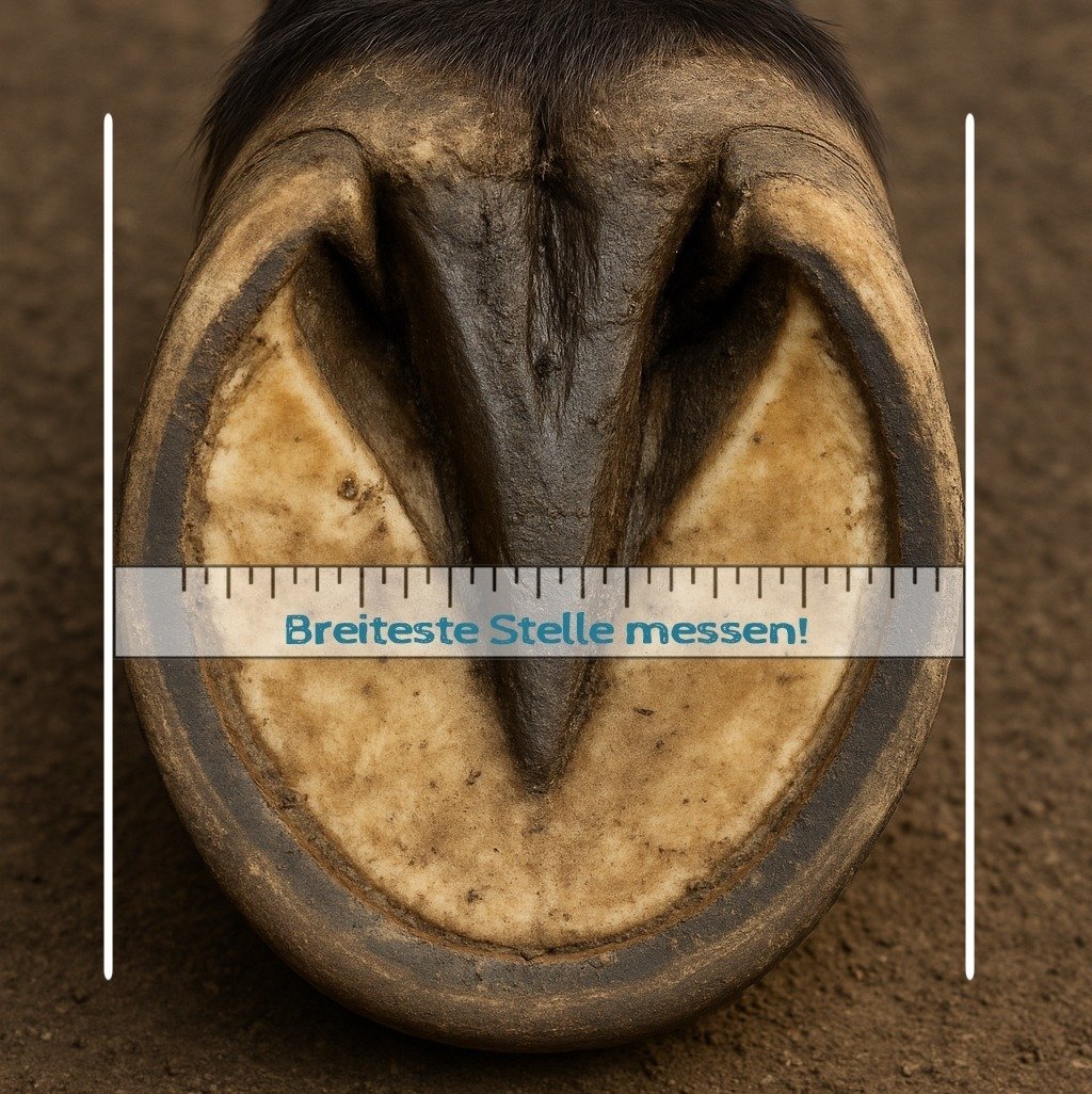 Messung Hufbreite