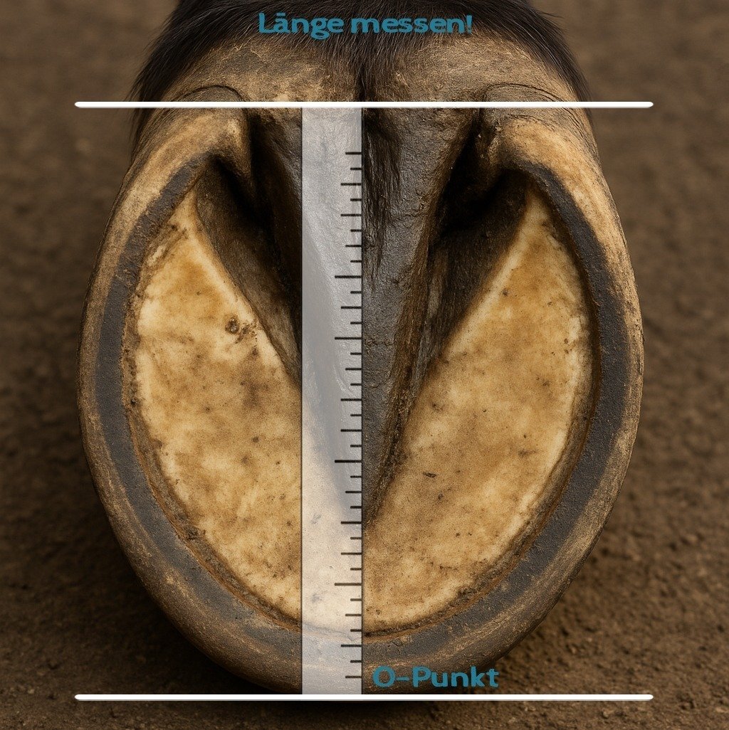 Messung Hufbreite