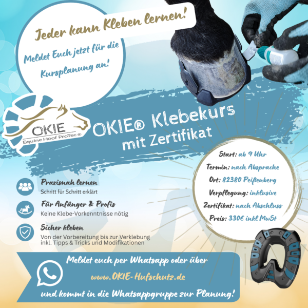04. Oktober 2026 OKIE® Klebekurs mit Zertifikat