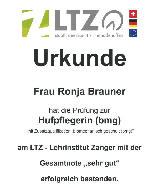 LTZ-Urkunde
